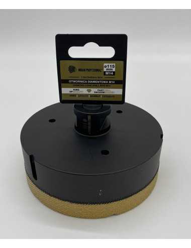 KORONA DIAMENTOWA M14 115mm WIERCENIE NA SUCHO INDIAN PROFESSIONAL