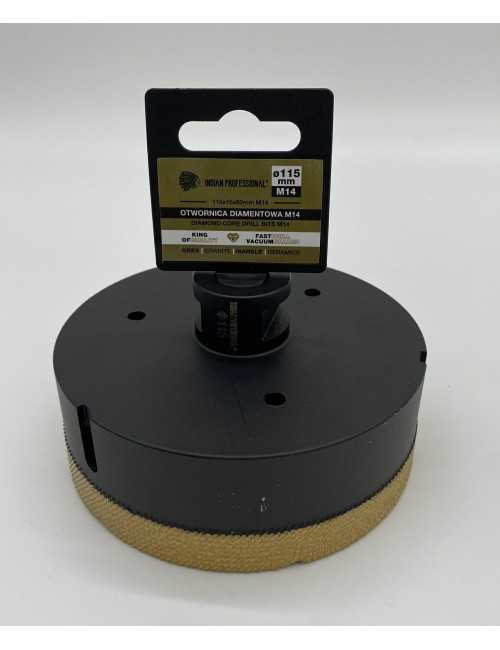 KORONA DIAMENTOWA M14 115mm WIERCENIE NA SUCHO INDIAN PROFESSIONAL