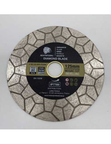 TARCZA DIAMENTOWA 125mm x 2,0mm x 22,2mm MOSAIC CUT INDIAN PROFESSIONAL