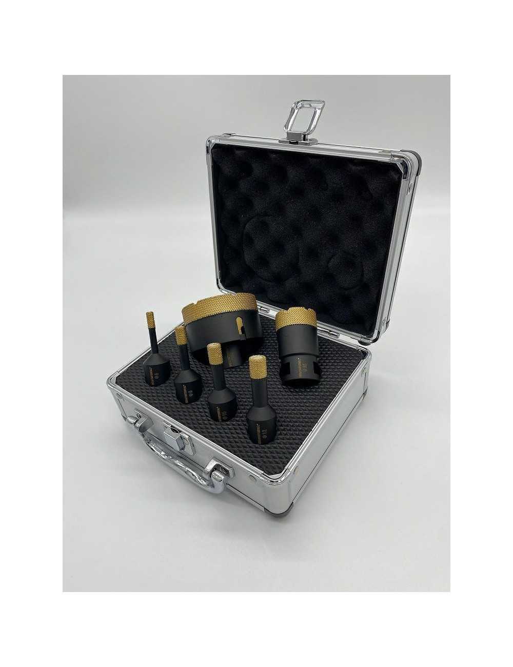 KORONA DIAMENTOWA M14 ZESTAW 6 8 10 12 35 68mm WIERCENIE NA SUCHO INDIAN PROFESSIONAL