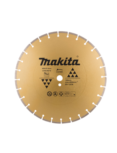 MAKITA TARCZA DIAMENTOWA 400x25,4mm SEGMENT (SUCHO MOKRO) BETON