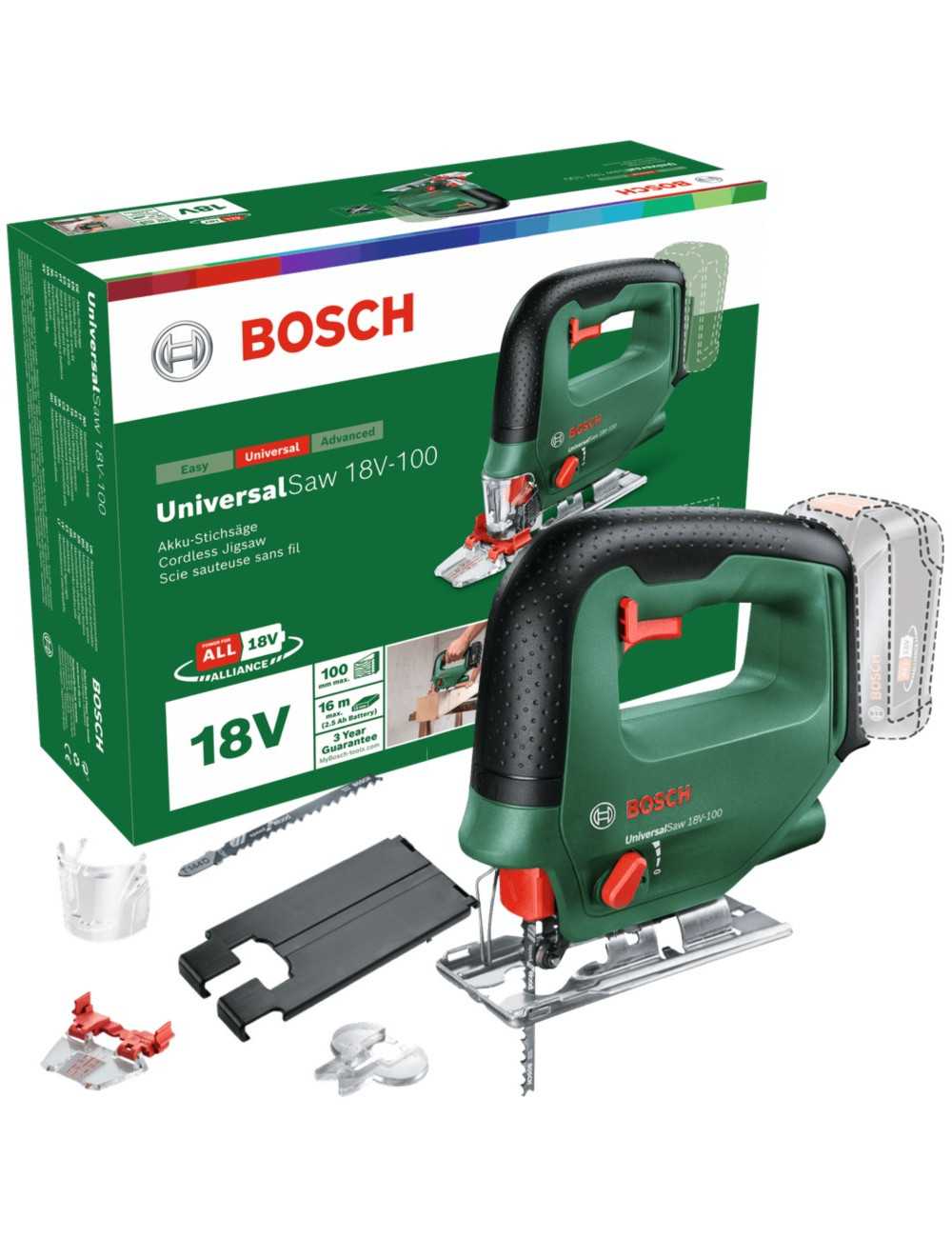 BOSCH WYRZYNARKA UNIVERSAL SAW 18V-100 BT