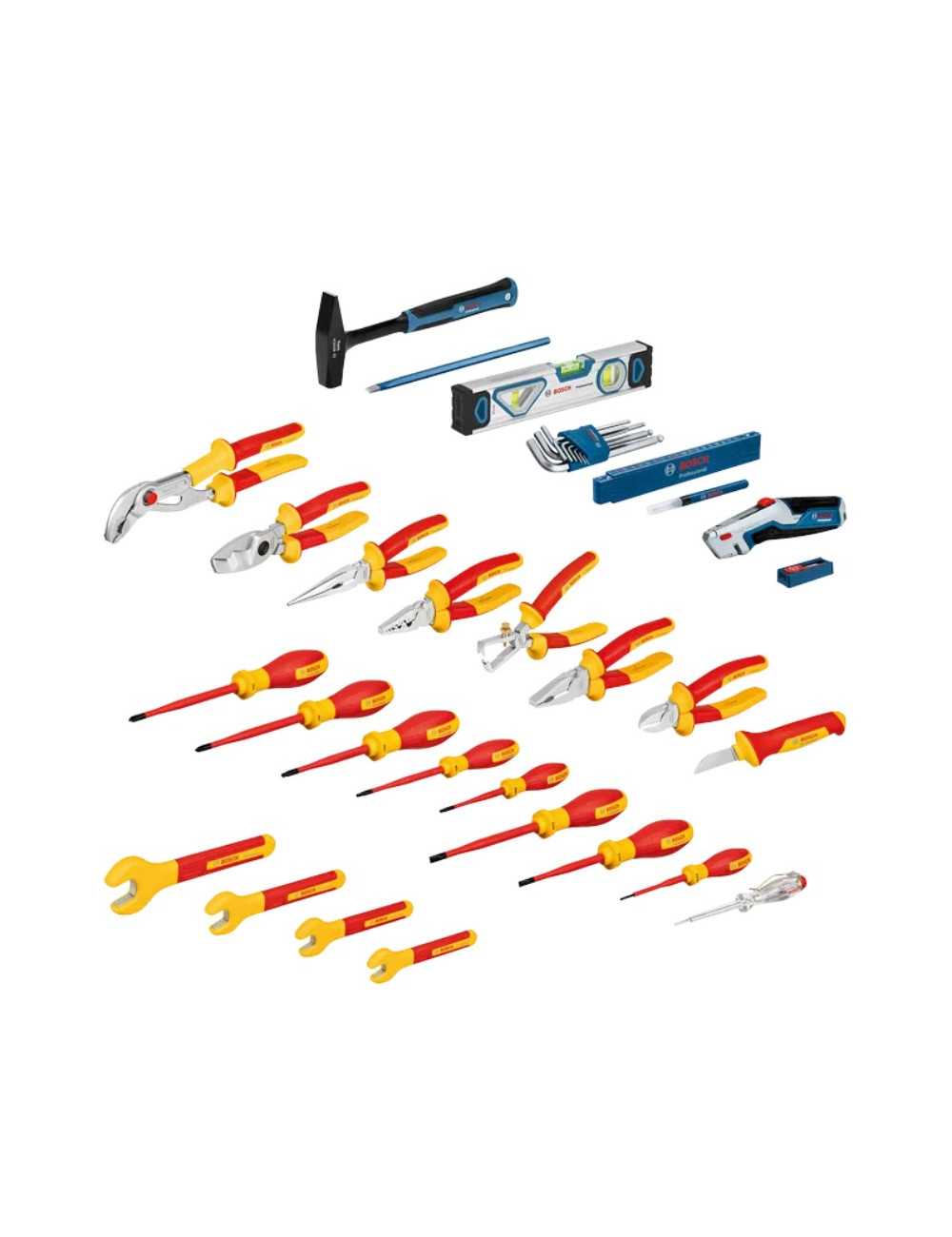 BOSCH ZESTAW NARZĘDZI VDE 37szt. DLA ELEKTRYKA