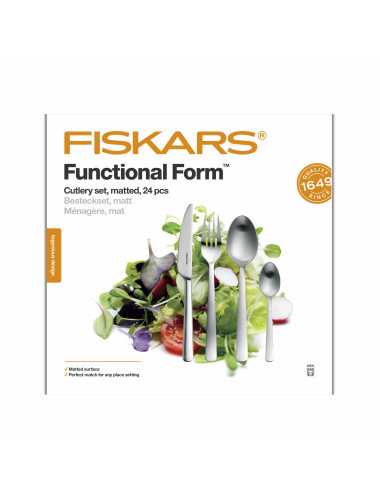 FISKARS ZESTAW SZTUĆCÓW 24szt. MATOWE