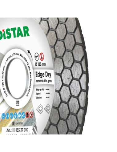 DISTAR TARCZA DIAMENTOWA EDGE DRY 125 x 1,6 x 25 x 22,23mm