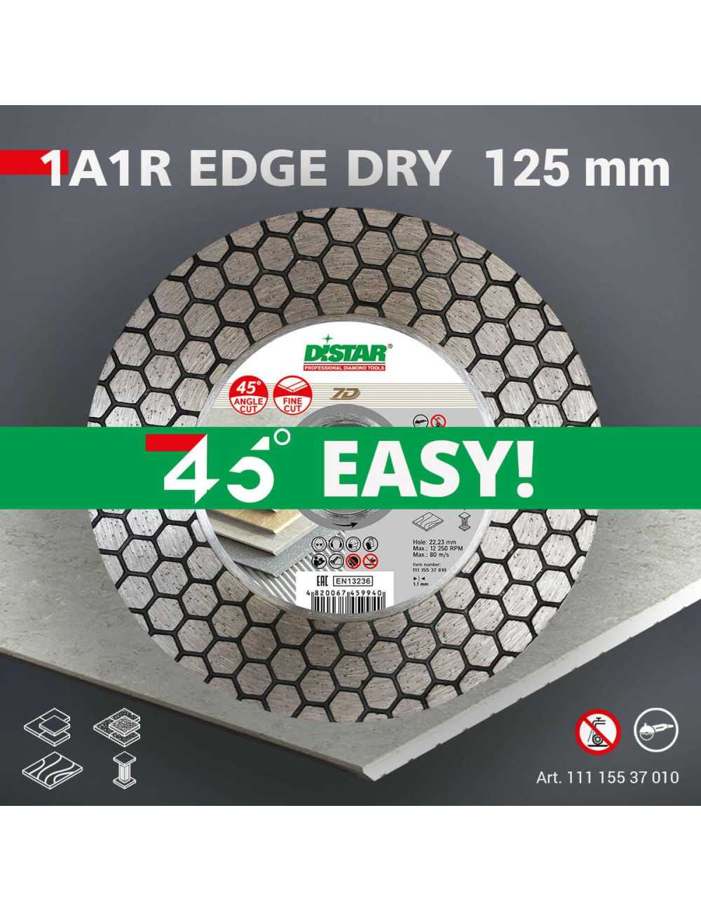 DISTAR TARCZA DIAMENTOWA EDGE DRY 125 x 1,6 x 25 x 22,23mm