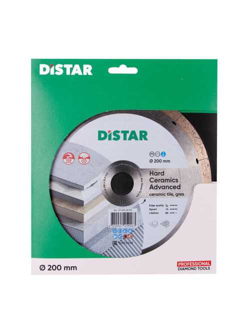DISTAR TARCZA DIAMENTOWA HARD CERAMICS ADVANCED 200 x 1,3 x 10 x 25,4