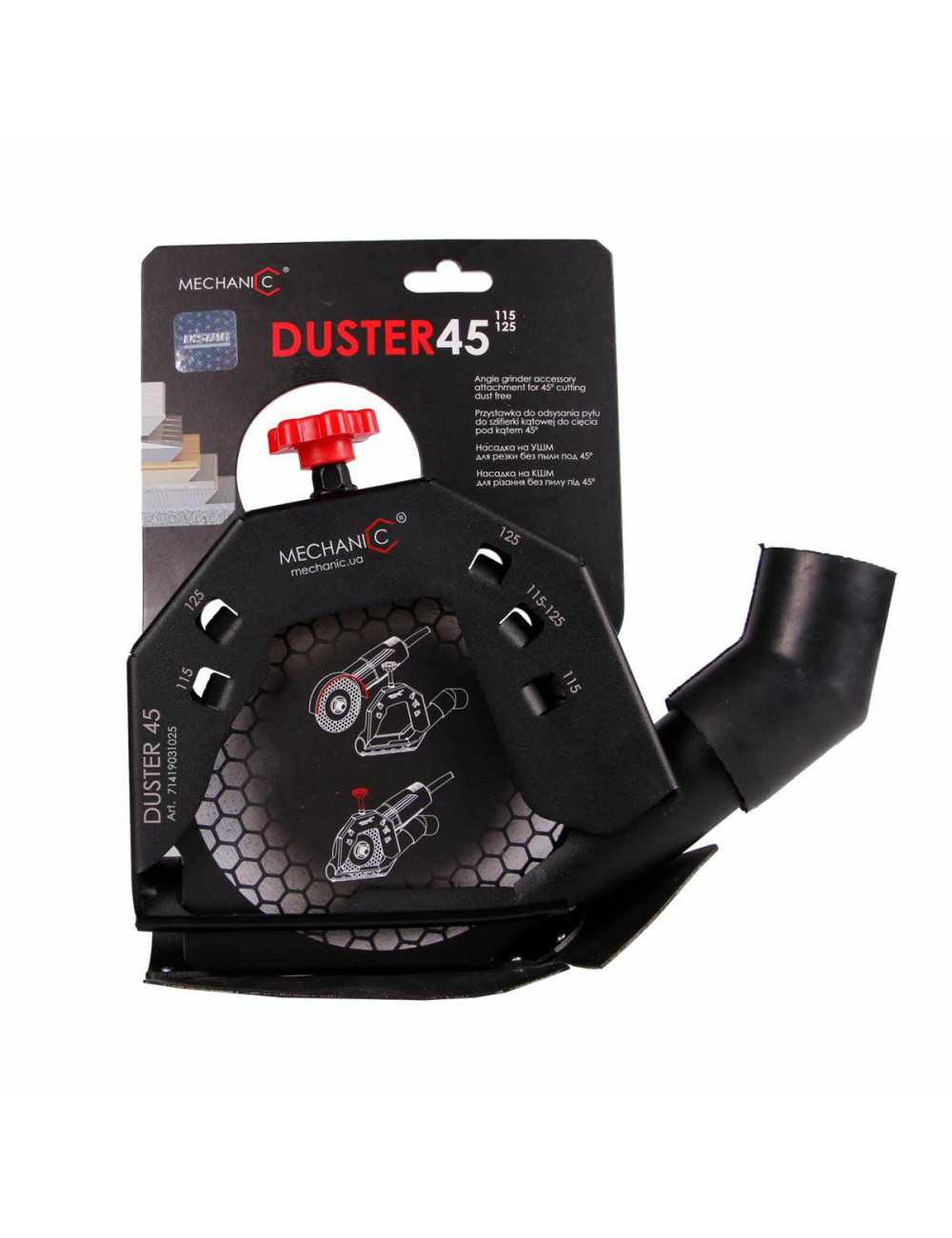 DISTAR PRZYSTAWKA ODSYSAJĄCA DO SZLIFIERKI KĄTOWEJ DUSTER 45 115mm-125mm