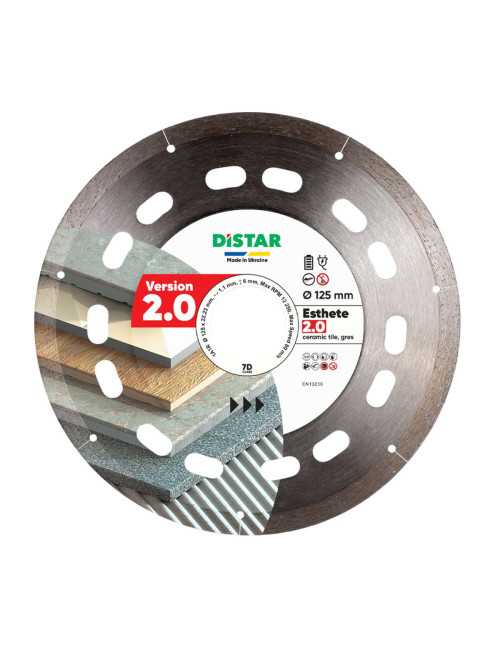 DISTAR TARCZA DIAMENTOWA ESTHETE 2.0 125 x 1,1 x 6 x 22,23mm
