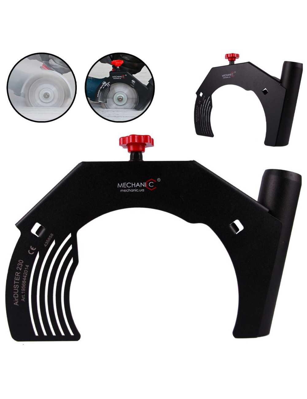 DISTAR PRZYSTAWKA ODSYSAJĄCA DO SZLIFIERKI KĄTOWEJ AIRDUSTER 230mm