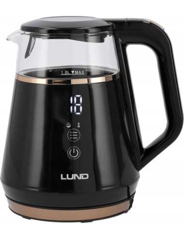 LUND CZAJNIK ELEKTRYCZNY 1L REGULACJA TEMPERATURY CZARNY