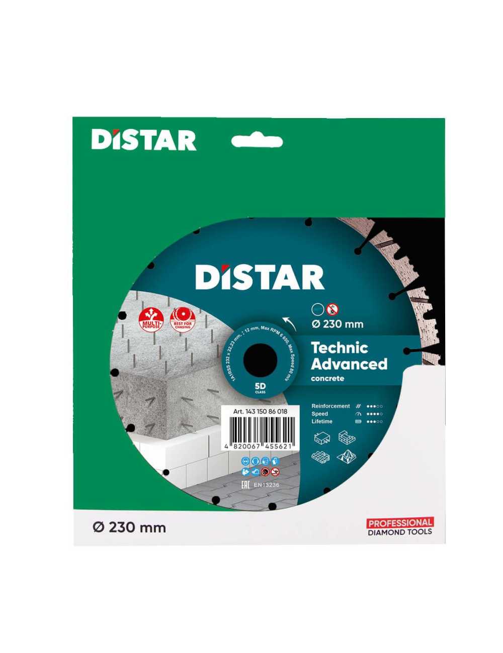 DISTAR TARCZA DIAMENTOWA TECHNIC ADVANCED 232 x 2,6 1,8 x 12 x 22,23-16