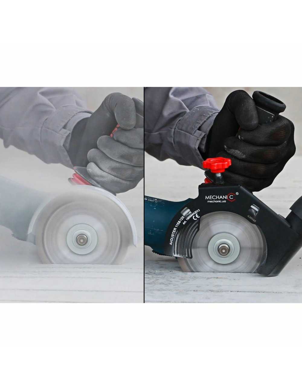 DISTAR PRZYSTAWKA ODSYSAJĄCA DO SZLIFIERKI KĄTOWEJ AIRDUSTER 115mm-125mm