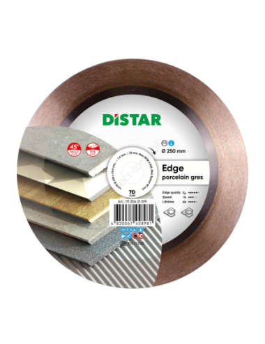 DISTAR TARCZA DIAMENTOWA EDGE 250 x 1,4 x 25 x 25,4