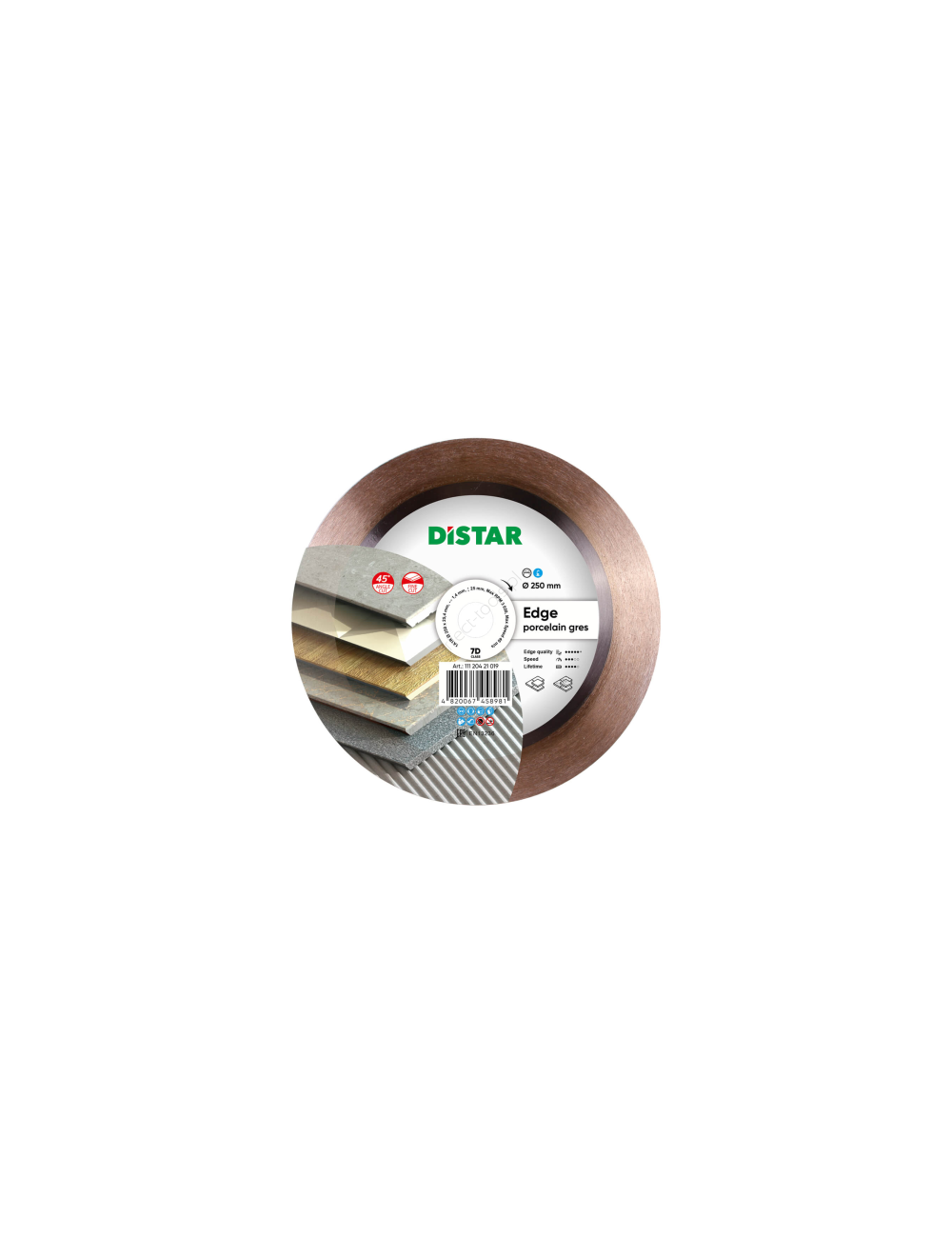 DISTAR TARCZA DIAMENTOWA EDGE 250 x 1,4 x 25 x 25,4