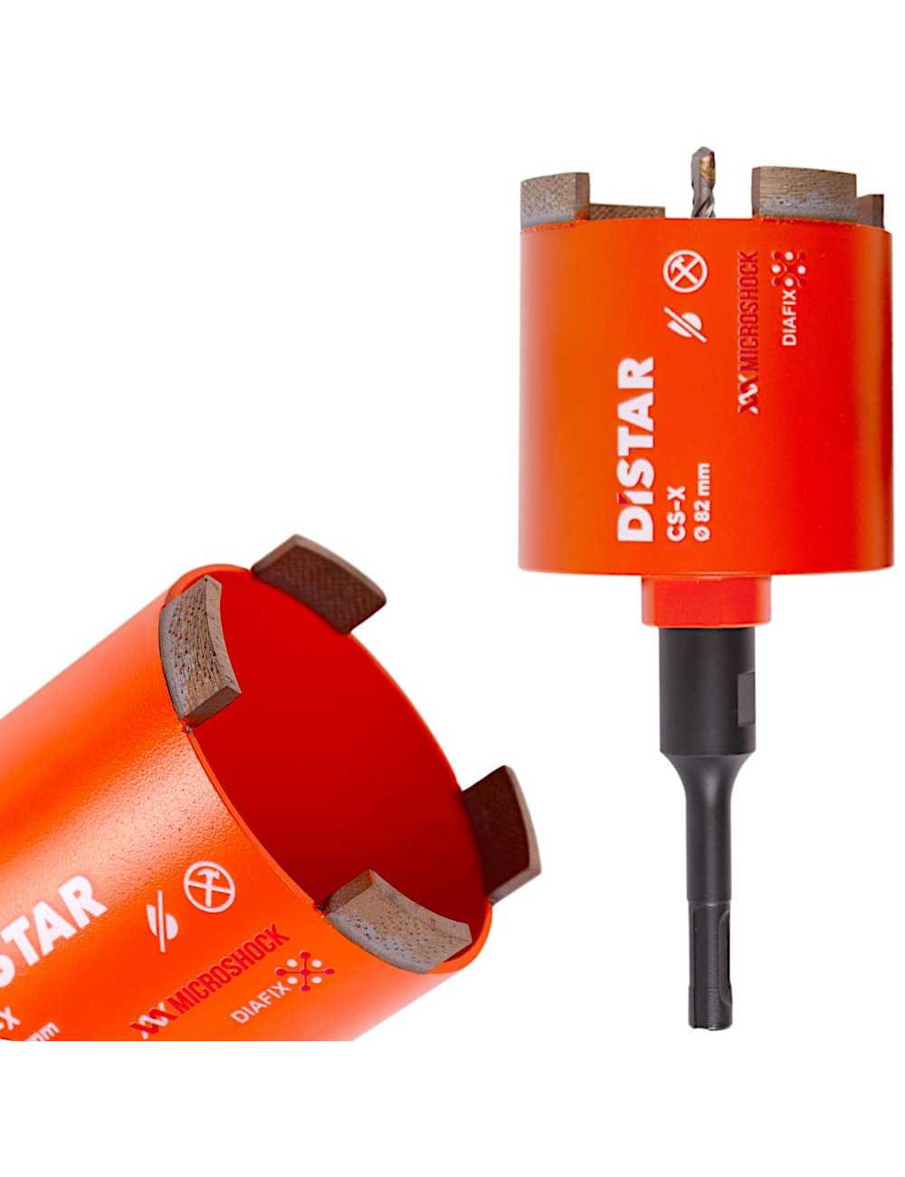 DISTAR WIERTŁO DIAMENTOWE KORONOWE CS- x  SDS+ 082 x 70-4 x M16