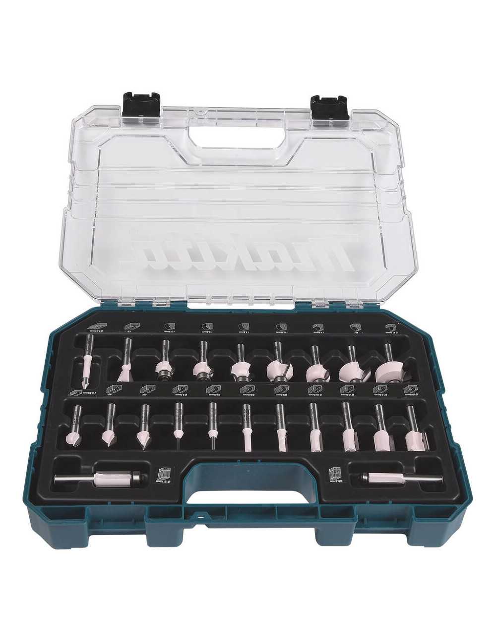 MAKITA FREZY UNIWERSALNE 8mm ZESTAW 22szt.