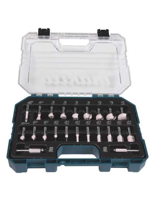 MAKITA FREZY UNIWERSALNE 8mm ZESTAW 22szt.