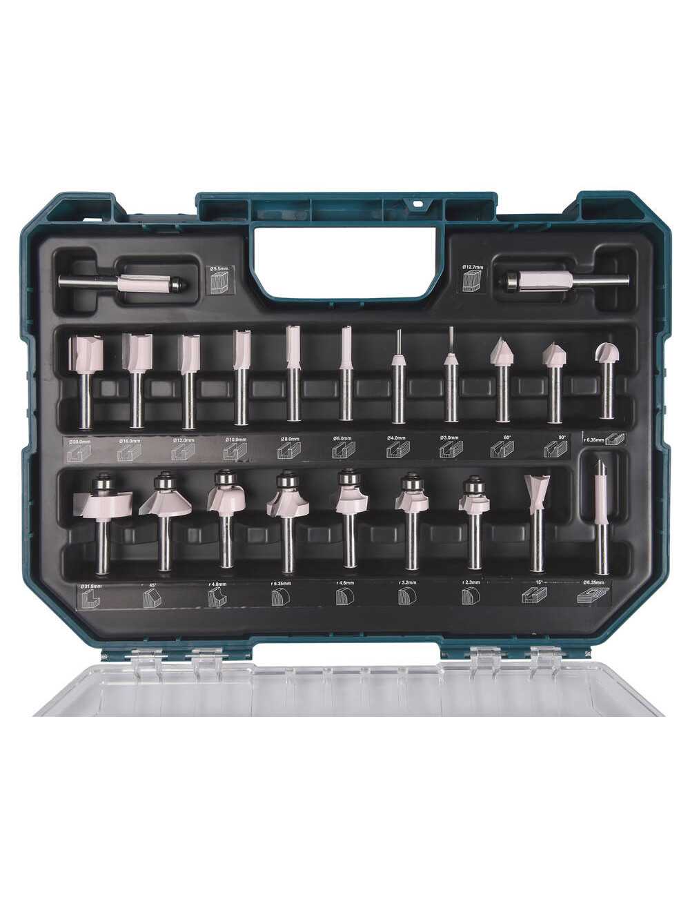 MAKITA FREZY UNIWERSALNE 8mm ZESTAW 22szt.