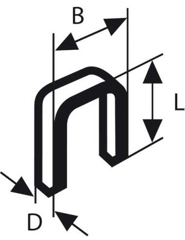 BOSCH ZSZYWKI DO GTK 40  30mm 5000szt