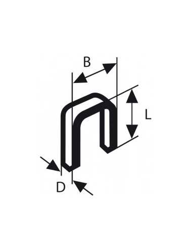 BOSCH ZSZYWKI DO GTK 40  30mm 5000szt