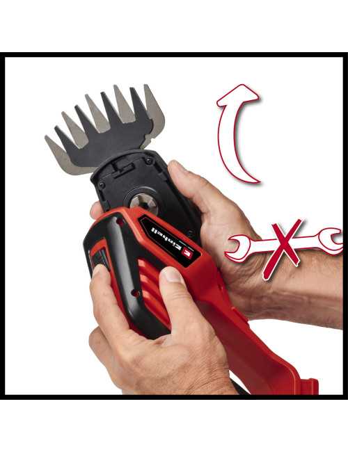 EINHELL NOŻYCE DO KRZEWÓW I TRAWY GE-CG 18 100 Li T-Solo