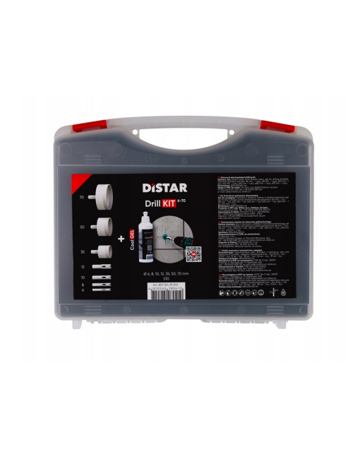 DISTAR ZESTAW OTWORNIC DRILLKIT 6-70 + COOLGEL
