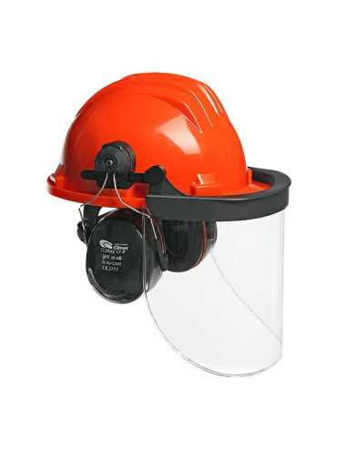 CLIMAX KASK OCHRONNY Z OSŁONĄ TWARZY I NAUSZNIKAMI 437-I
