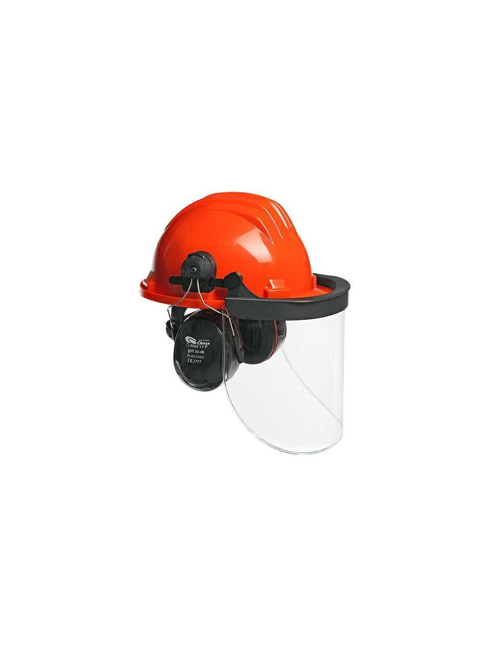 CLIMAX KASK OCHRONNY Z OSŁONĄ TWARZY I NAUSZNIKAMI 437-I