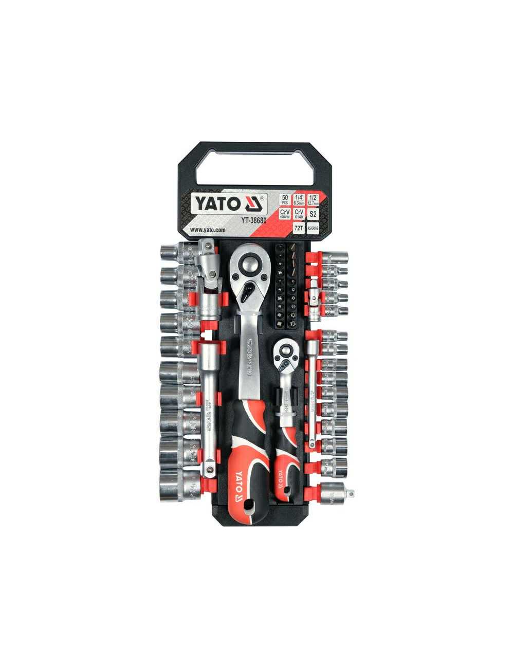 YATO ZESTAW KLUCZY 51el  1 2" 1 4" YT-38680