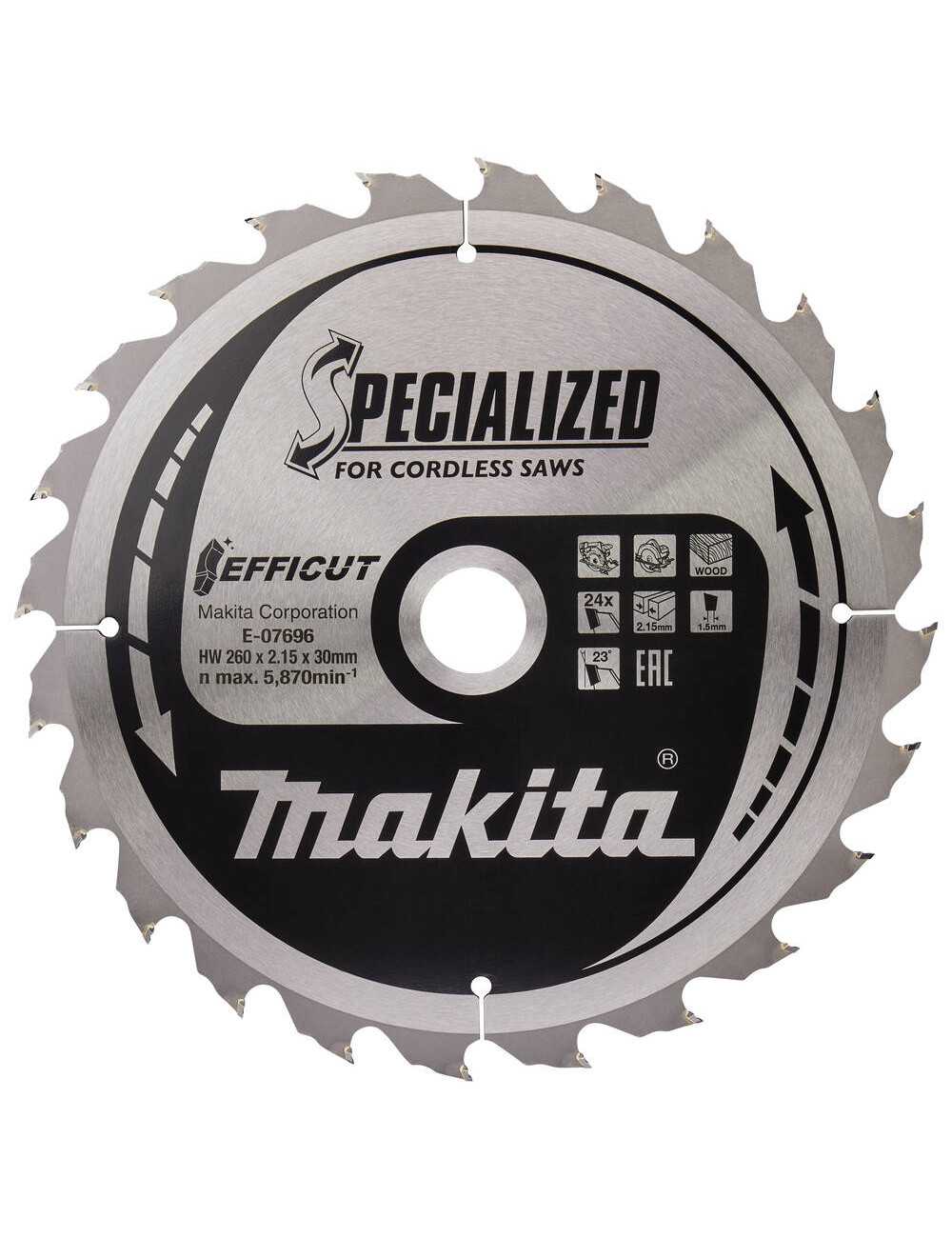 MAKITA PIŁA TARCZOWA  260x30x24z EFFICUT