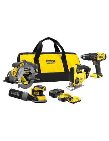 STANLEY ZESTAW V20 SFMCK412MDS (SFMCD711 + SFMCS600 + SFMCS500B + SFMCW220B) 1x4,0 1x2,0Ah +ACC TORBA