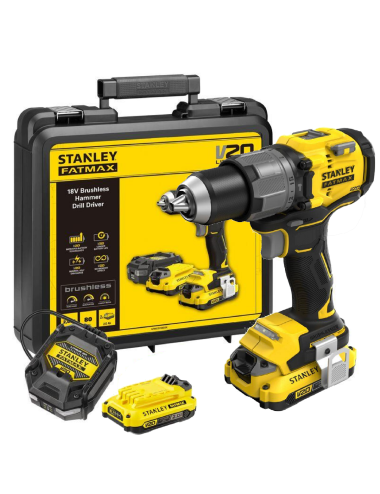 STANLEY WKRĘTARKA UDAROWA V20 SFMCD726D2K 2x2,0Ah 80Nm BL WALIZKA