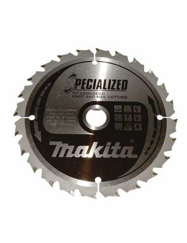 MAKITA PIŁA TARCZOWA  165x20x24z SPECJALIZED DREWNO (Z GWOŹDZIAMI I SĘKAMI)
