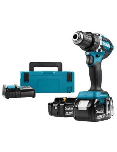 MAKITA 2-BIEGOWA WIERTARKO WKRĘTARKA 18V LI-ION 2 X 5AH KUFER ŁADOWARKA