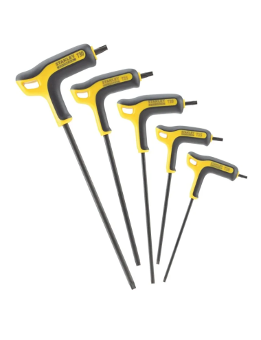 STANLEY ZESTAW KLUCZY SZCZEŚCIOKĄTNYCH,  TORX Z RĘKOJEŚCIĄ 5cz. FATMAX