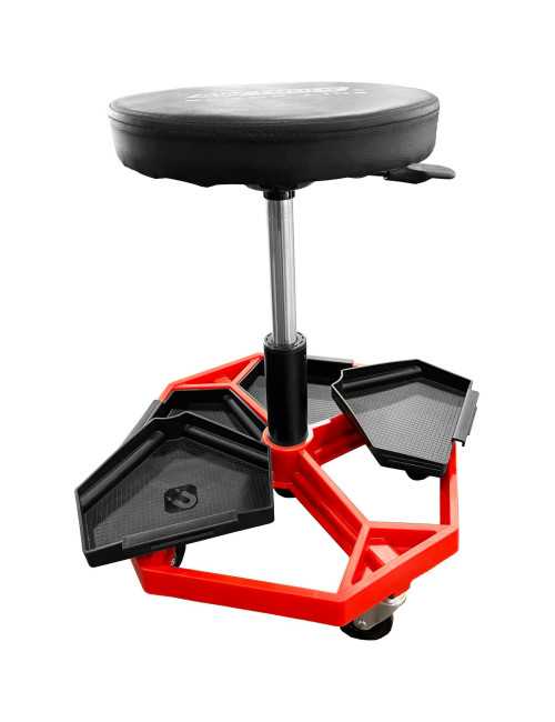 AWTOOLS SIEDZISKO WARSZTATOWE REGULOWANE Z PRZEGRODAMI BLACK LINE