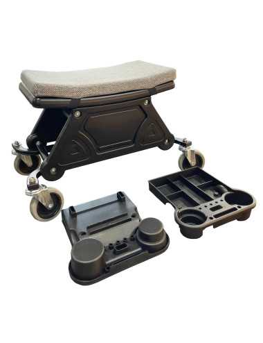 AWTOOLS SIEDZISKO WARSZTATOWE ZE SCHOWKIEM I PÓŁKAMI BLACK LINE