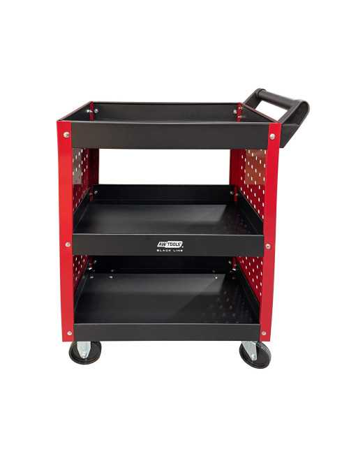 AWTOOLS WÓZEK WARSZTATOWY METALOWY 3 POZIOMY + PERFORACJA
