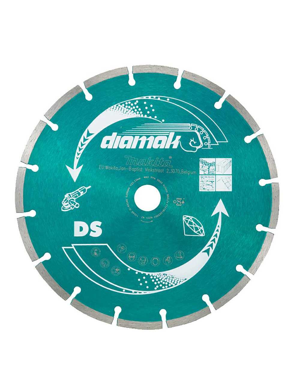 MAKITA 10 X  TARCZA DIAMENTOWA 230x22,23mm SEGMENT (SUCHA) BETON, CEGŁA, MARMUR