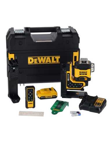 DEWALT LASER LINIOWY 18V DCLE34035D1 ZIELONY 3 x 360 1 x 2,0Ah