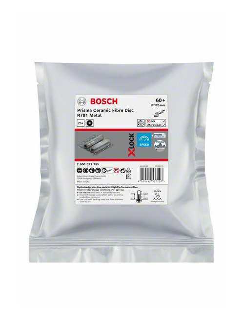 BOSCH FIBRA KRĄŻEK X-LOCK METAL 125 gr. 60 R781  25szt.