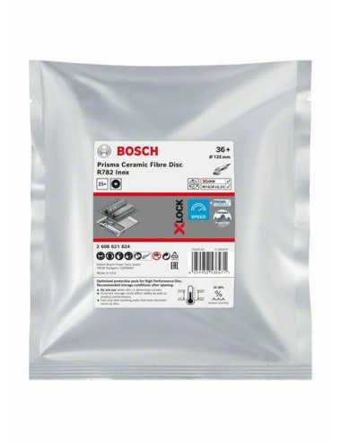 BOSCH FIBRA KRĄŻEK X-LOCK INOX 125 gr. 36 R782  25szt.