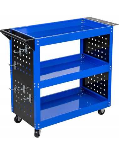 WÓZEK WARSZTATOWY 3 POZIOMY WZMOCNIONY SILVER