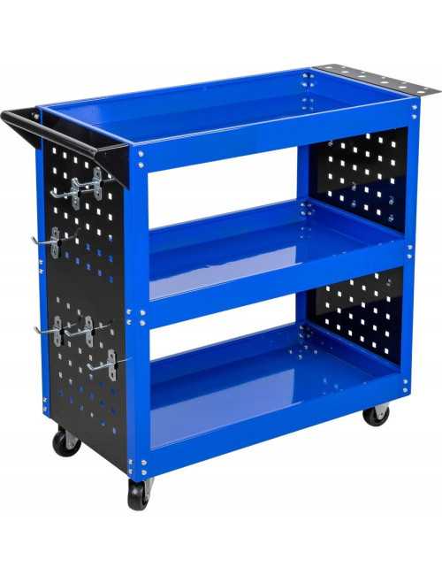 WÓZEK WARSZTATOWY 3 POZIOMY WZMOCNIONY SILVER