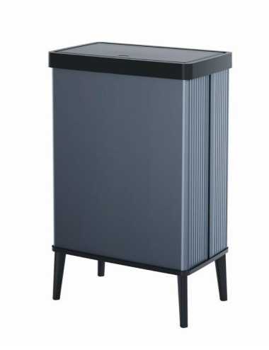 FISKARS CURVER KOSZ NA ŚMIECI VERTO 54L WYSOKI PERŁOWY NIEBIESKI