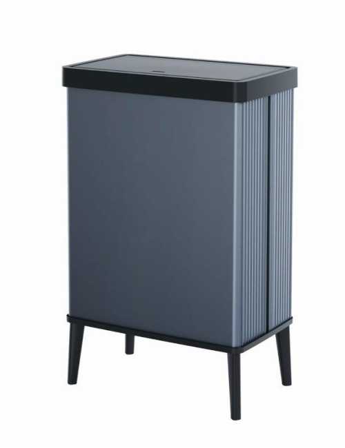 FISKARS CURVER KOSZ NA ŚMIECI VERTO 54L WYSOKI PERŁOWY NIEBIESKI