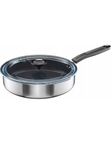 FISKARS PATELNIA 28cm Z POWŁOKĄ CERAMICZNĄ Z POKRYWKĄ FUNCTIONAL FORM