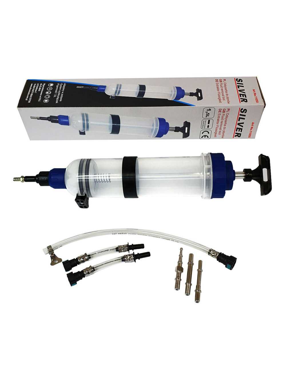 ODCIĄGARKA OLEJU 1500ml  Z OSPRĘTEM SILVER