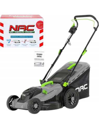 KOSIARKA ELEKTRYCZNA SIECIOWA DO TRAWY NAC1600W 38 cm LE16-E-38-PB-C